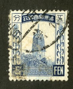 MANCHUKUO 42 USED SCV $4.00 BIN $1.75 BUILDING