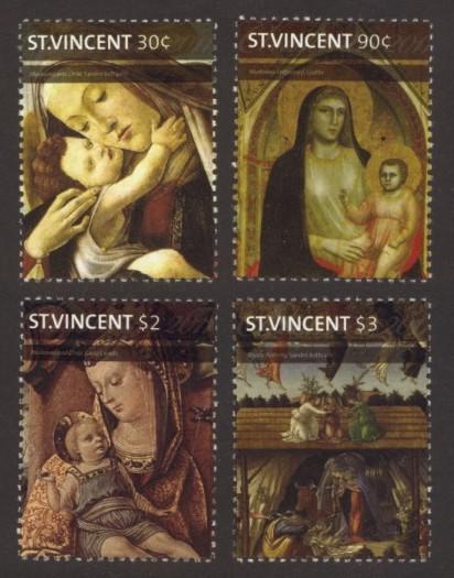 St. Vincent Sc# 3810-3 MNH Christmas 2011