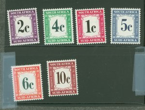 South Africa #J46-J51  Single (Complete Set)