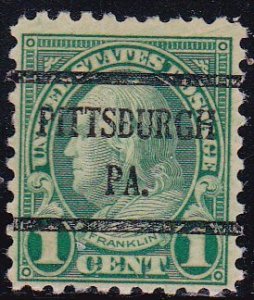 Precancel - Pittsburgh, PA PSS 581-43 - Bureau Issue