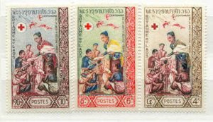 Laos Mi.132-34 MNH Red cross