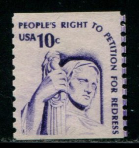 1617 US 10c Right to Petition coil, used