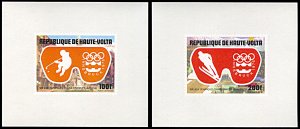 Upper Volta 384-386,C225-C226,MNH,Innsbruck Winter Olympic Games 5 deluxe sheets