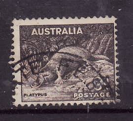 Australia-Sc#174-used 9p sepia-Platypus-1943-