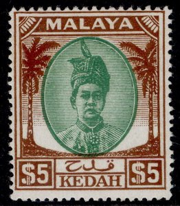 MALAYSIA - Kedah GVI SG90, $5 green & brown, M MINT. Cat £70.