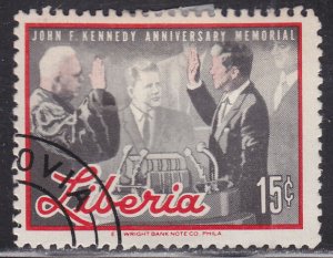 Liberia 447 President Kennedy 1966