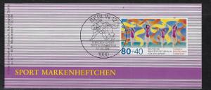 Germany Berlin Scott # 9NB243 (6), mint nh, booklet for the sports 1987