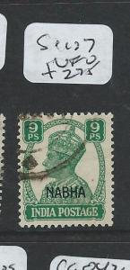 INDIA NABHA (P2308B)  KGVI 9P  SG 107  VFU
