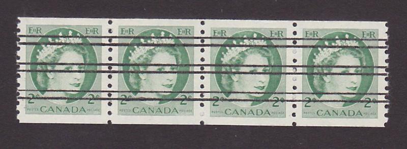 Canada 345xx VF MNH Precancel Coil Strip of 4