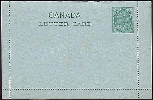 CANADA QV 2c lettercard unused.............................................31715