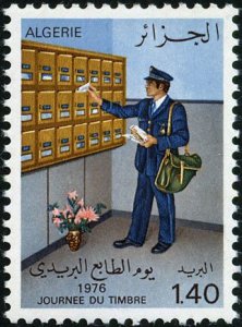 Algeria 1976 MNH Stamps Scott 570 Stamp Day Post Postman