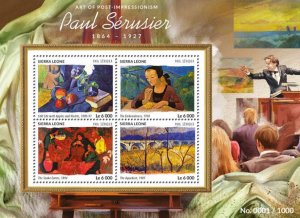 SIERRA LEONE - 2015 - Paul Serusier - Perf 4v Sheet - Mint Never Hinged