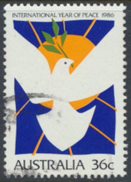 Australia SG 1039  Sc#  1004  Used Peace Year   see details  / scans 