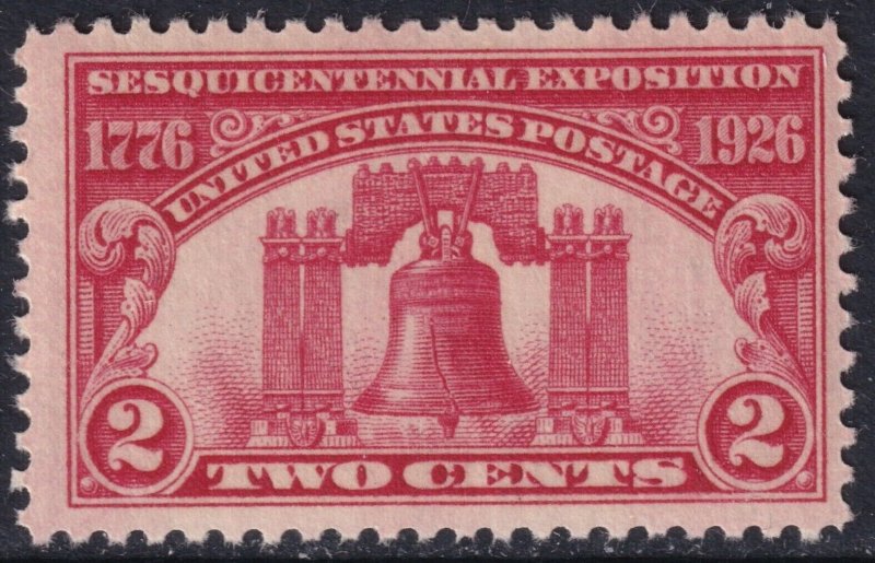 Sc# 627 U.S. 1926 Liberty Bell 2¢ issue MLH CV $2.25 stk #2