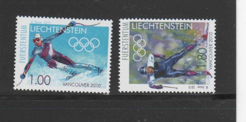 LIECHTENSTEIN #1469-1470  2010 WINTER OLYMPICS CALGARY    MINT  VF NH  O.G