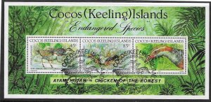 COCOS (KEELING) ISLANDS SGMS269 1992 ENDANGERED SPECIES USED