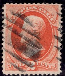 US Stamp #178 2c Vermilion Jackson USED SCV $15