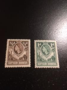 Northern Rhodesia sc 61-62 MNH