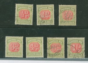 Australia  #J64-J70 Used Single (Complete Set)