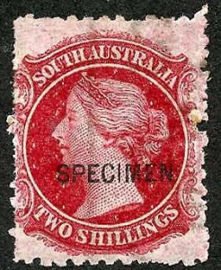 South Australia SG86s 2/- Crimson-carmine opt Specimen M/M Very Fresh 