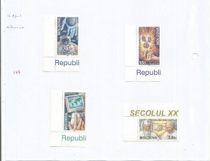 MOLDOVA - 2000 - Millennium - Perf 4v Set - M L H