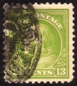 1919, US 13c, Franklin, Used, Sc 513