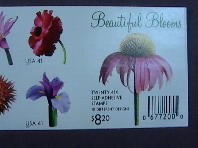 U.S.# 4176-4185(4185a)-MINT/NH-BOOKLET PANE OF 20-BEAUTIFUL BLOOMS- FLOWERS-2007