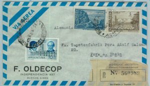 96855 - ARGENTINA - POSTAL HISTORY - Registered COVER to the GERMANY 1964  18.7$