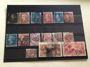 Penny Black & early GB used  stamps  A14475