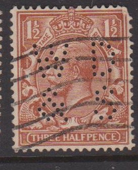 Great Britain Sc#189 Used Perfin WD&S