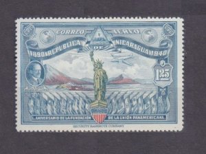 1940 Nicaragua 910 MLH 50 years of Air Pan-American Union