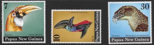 Papua New Guinea 399-401 1974  set 3 VF NH