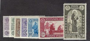 Italy Scott #258-264 Complete set Mint NH VF