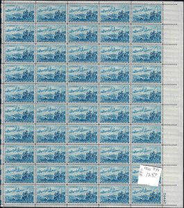 1000 Mint,OG,NH... Pane of 50... Brookman CV $12.50