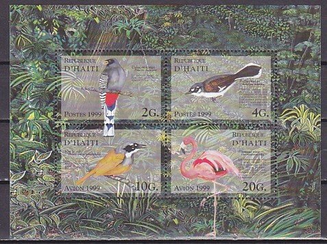 Haiti, Scott cat. 909-912. Birds sheet of 4. ^