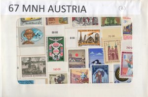 A Nice Selection Of 67 Mixed Condition Stamps From Austria.    #02 AUS67