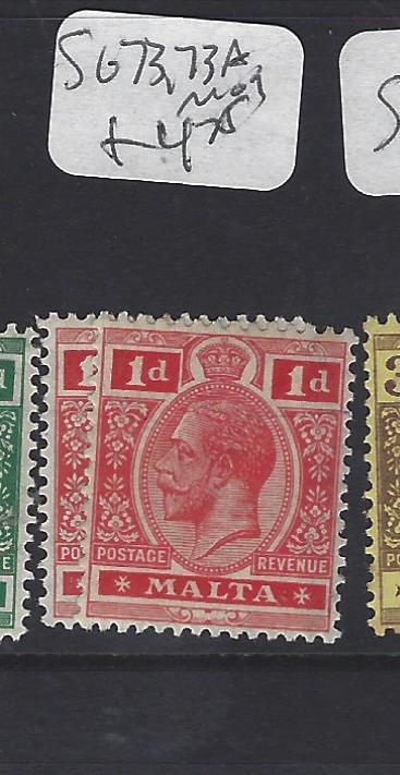 MALTA (P0710B)  KGV  1 D  SG 73, 73A        MOG