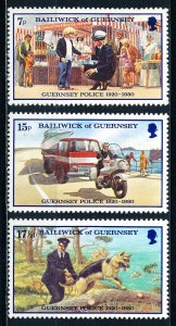 Guernsey #204-206  Set of 3 MH