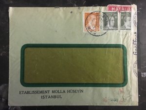 1940s Istanbul Turkey Commercial Cover Censored By Germany