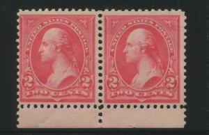 1895 US Stamp #266-267 Type II-III Pair Mint Never Hinged Value $600 Certified