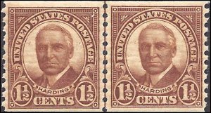 686 Mint,OG,H... Line Pair... SCV $7.50