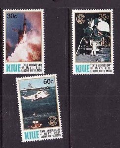 Niue-Scott#255-7- id9-Unused NH set-Space-Apollo 11-1979-very light partial fing