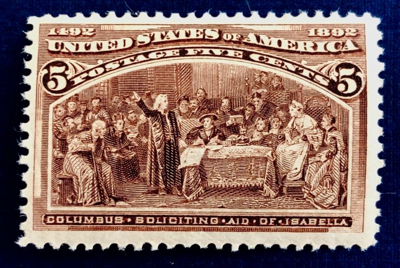 US scott# 234 MNH OG gum wrinkles decent centering