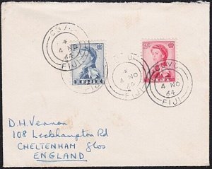 FIJI 1966 cover to UK ex CUVU..............................................B3773