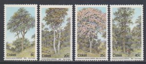 South Africa Ciskei Scott 46/49 - SG34/37, 1983 Trees Set MNH**