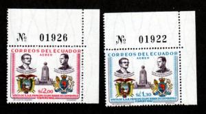 Ecuador # C396-C397 Mint NH!