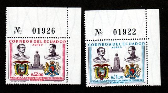 Ecuador # C396-C397 Mint NH!