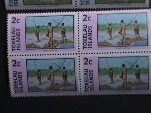 TOKELAU-1976-SC#49-56 LIVING STYLE OF PEOPLE IN COUNTRY MNH-BLOCK SET-VF