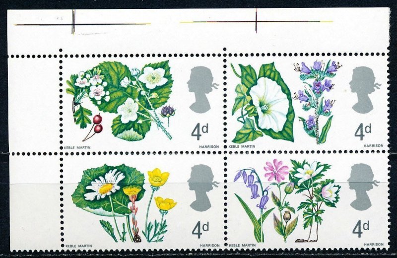 Great Britain #488-491 Block of 4 MNH