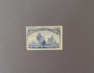 233, Fleet of Columbus, Mint OGNH, Fine, CV $260.00